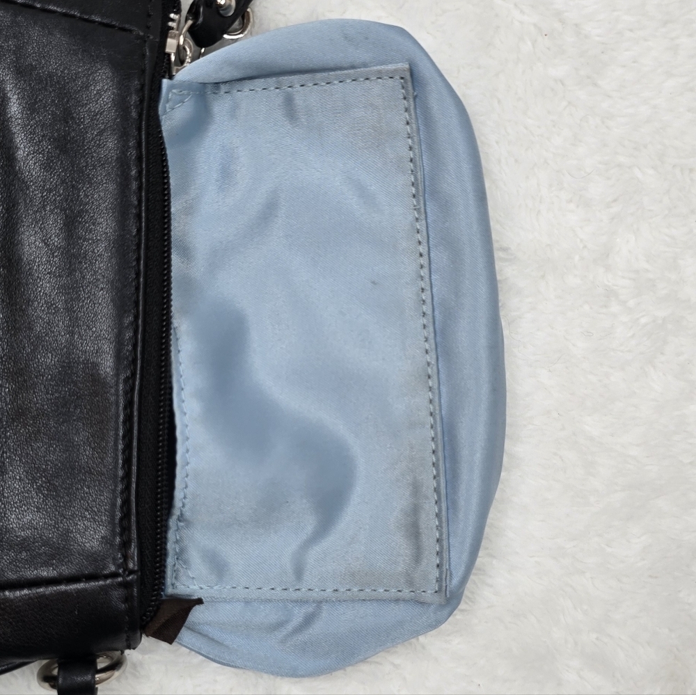 Vintage Coach Ashley Black Leather Zipper Closure Wristlet Coin Wallet - Picture 5 of 11